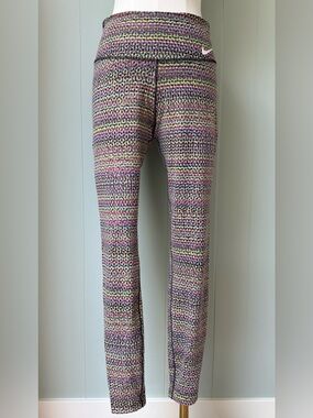Nike Dri-FIT Printed Full Length Leggings Multicolor Women’s Medium